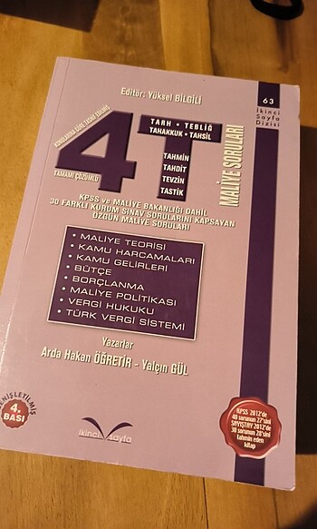 KPSS 4T Maliye Soru Bankası