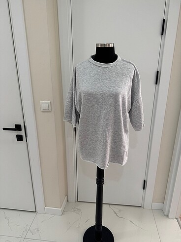 Oversize kısa kol üç iplik