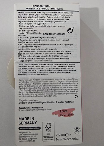 Isana Retinol Ampul