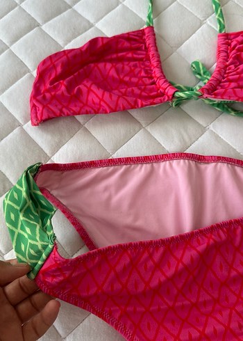 38 Beden Pembe Bikini takımı