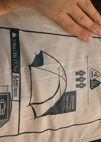 Decathlon fresh black çadır - Görsel 3