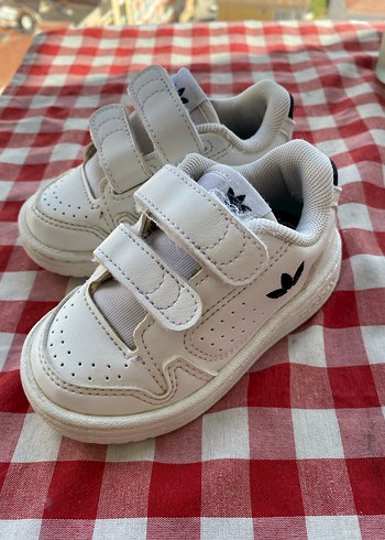 Beyaz Erkek Çocuk Spor Ayakkabı Velcro