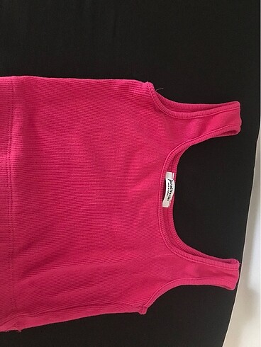 Bershka Stradivarius askılı pembe crop bustiyer