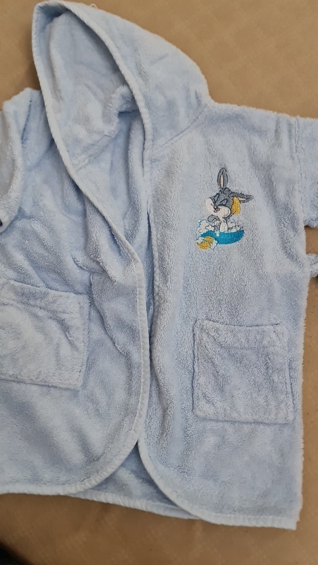 Özdilek Nakışlı Erkek Çocuk Bornoz ve Havlu Seti - Görsel 3