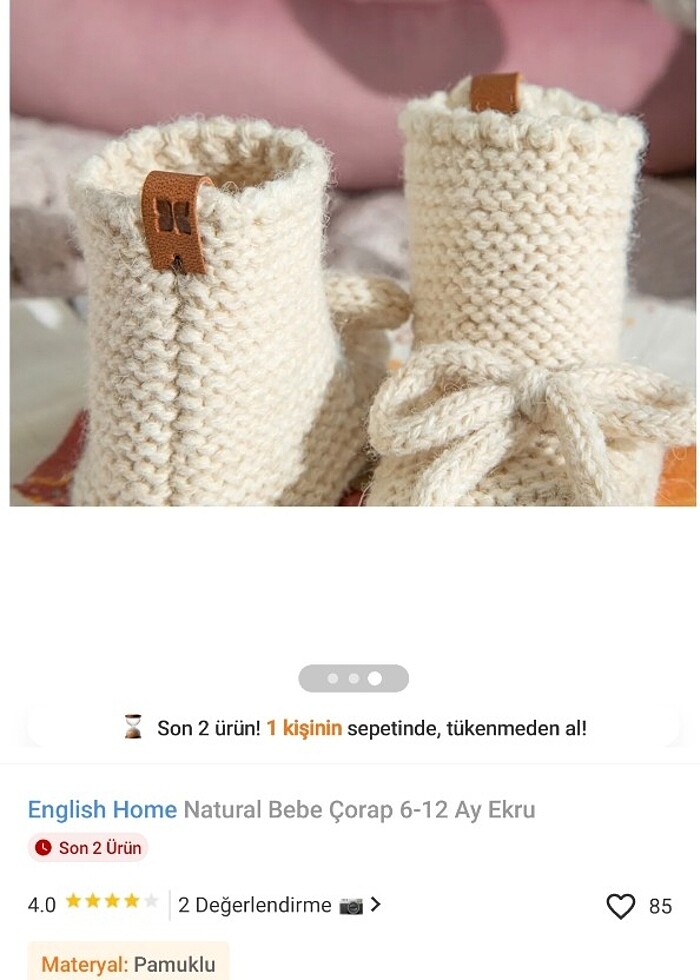 English home bebek çorabı  - Görsel 4