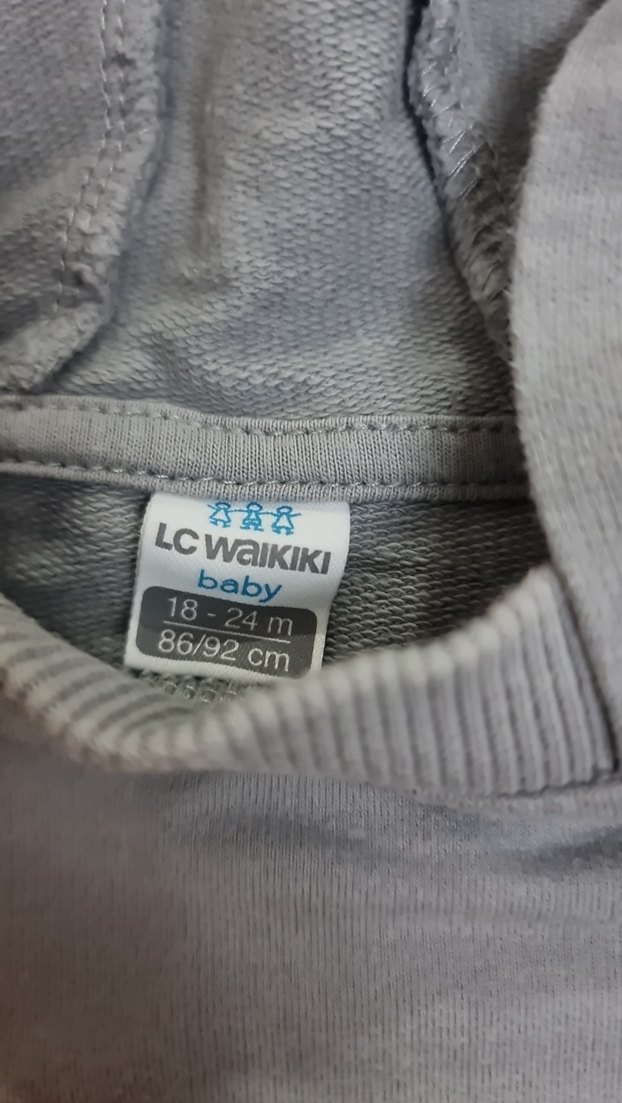 Kapüşonlu Gri Erkek Çocuk Sweatshirt - Görsel 4