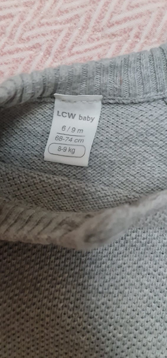 Gri Örgü Erkek Çocuk Kazak - Görsel 4