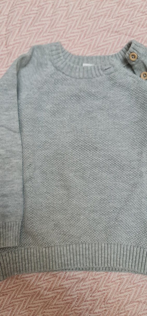 Gri Örgü Erkek Çocuk Kazak - Görsel 3