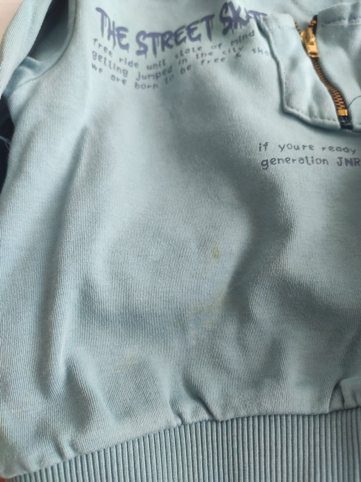 Mavi Erkek Bebek alt üst takım - Görsel 3