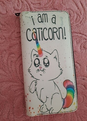 Kedi desenli 4 bölmeli cüzdan - Görsel 3