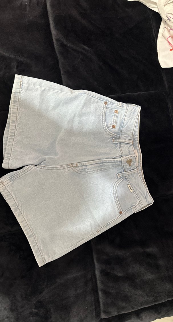 Mavi Mini Denim Şort - Görsel 3