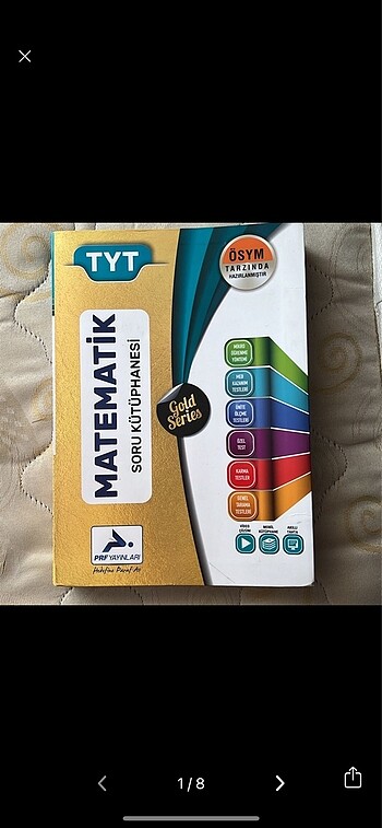 TYT MATEMATİK SORU BANKASI PARAF YAYINLARI HİÇ KULLANILMADI