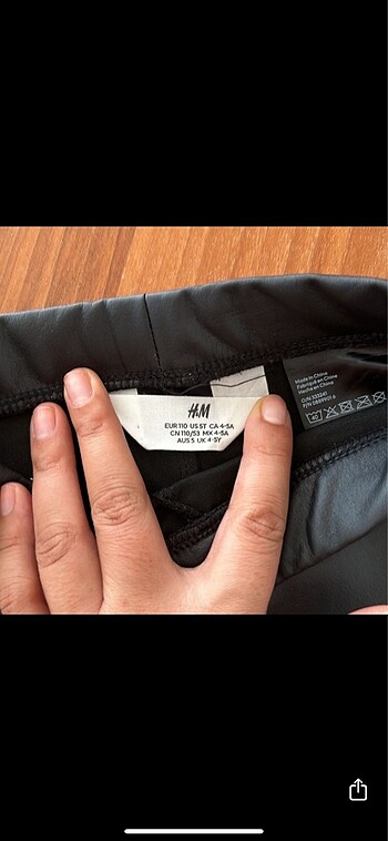 H&M Çocuk deri tayt