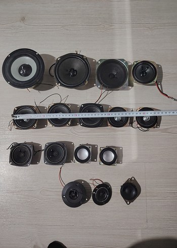 Farklı Boyutlarda Siyah Müzik Sistemi Hoparlörleri - Görsel 4