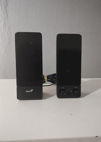 1+1 Siyah Genius Masaüstü Hoparlörler - Görsel 3