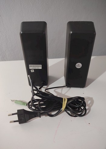 1+1 Siyah Genius Masaüstü Hoparlörler - Görsel 2