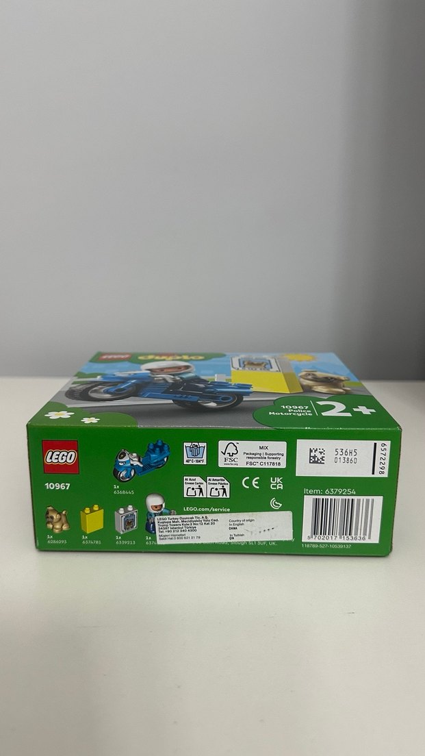LEGO Duplo Mavi Polis Motosikleti 2+ - Görsel 3