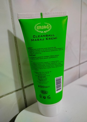Ersag Cleanball Masaj Kremi 200 ml - Görsel 2