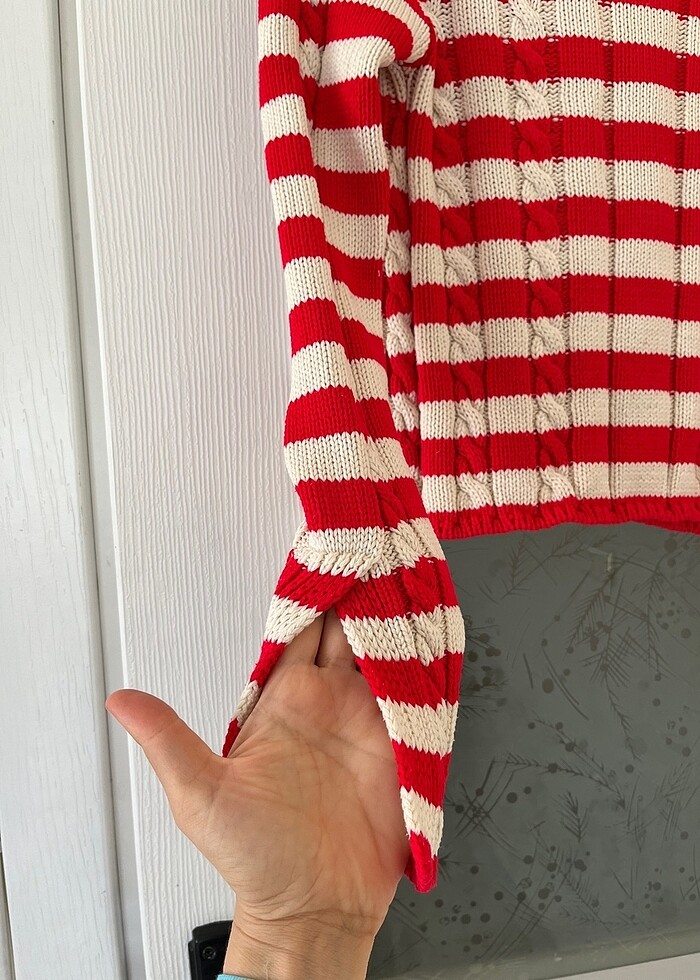 Çizgili kazak - Görsel 2