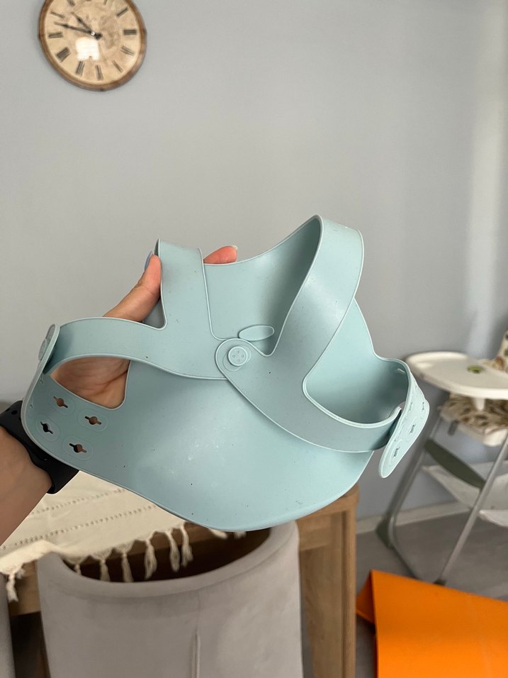 Pastel Mavi Bebek Önlüğü OiOi marka - Görsel 2