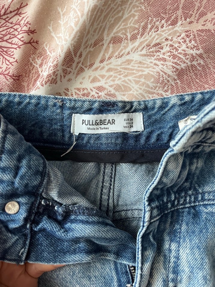 Düğmeli Mini Kadın Kot Şort - Görsel 2