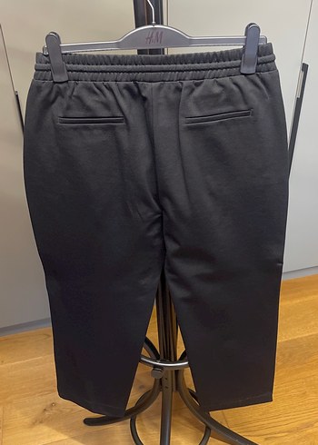 Siyah Kemerli Rahat Kesim Kadın Pantolon - Görsel 2