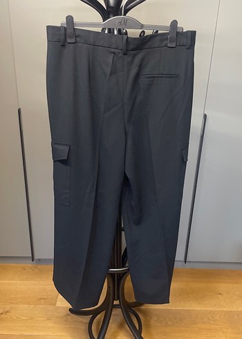 Siyah Bel Detaylı Kadın Kumaş Pantolon - Görsel 3