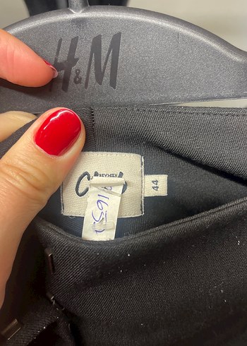 Siyah Regular Fit Kumaş Kadın Pantolon - Görsel 3