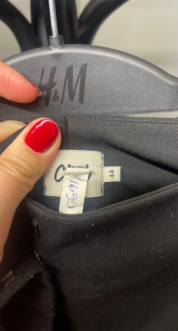 Siyah Regular Fit Kumaş Kadın Pantolon - Görsel 3