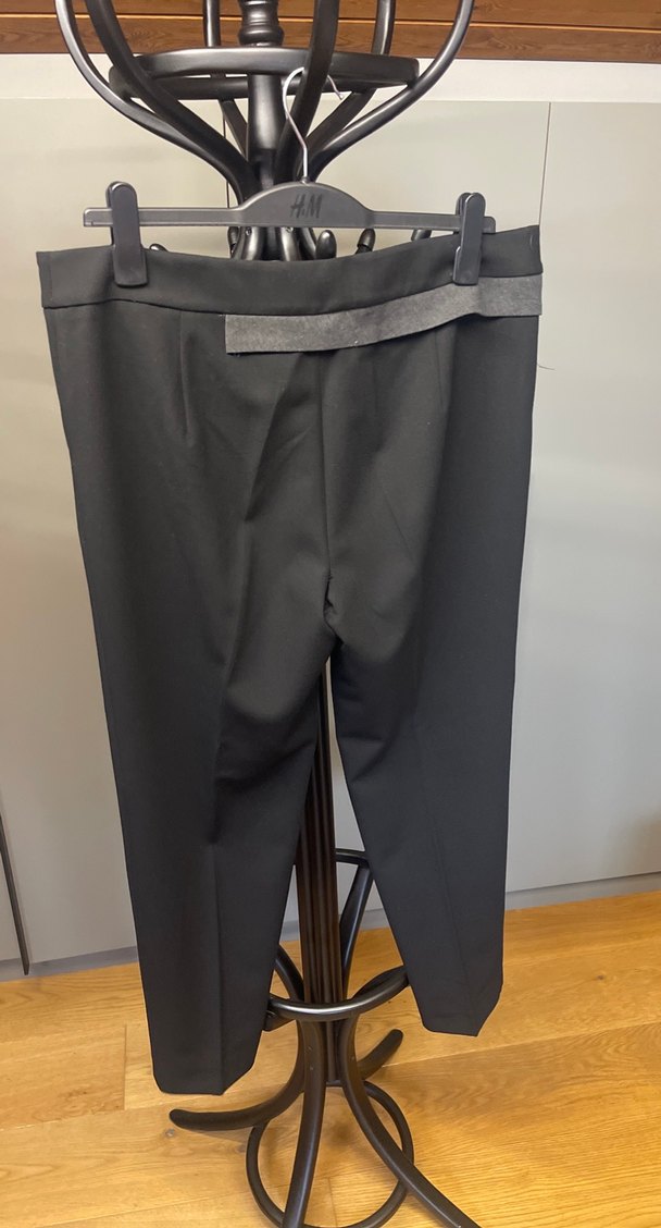 Gri Kemer Detaylı Kadın Kumaş Pantolon - Görsel 3