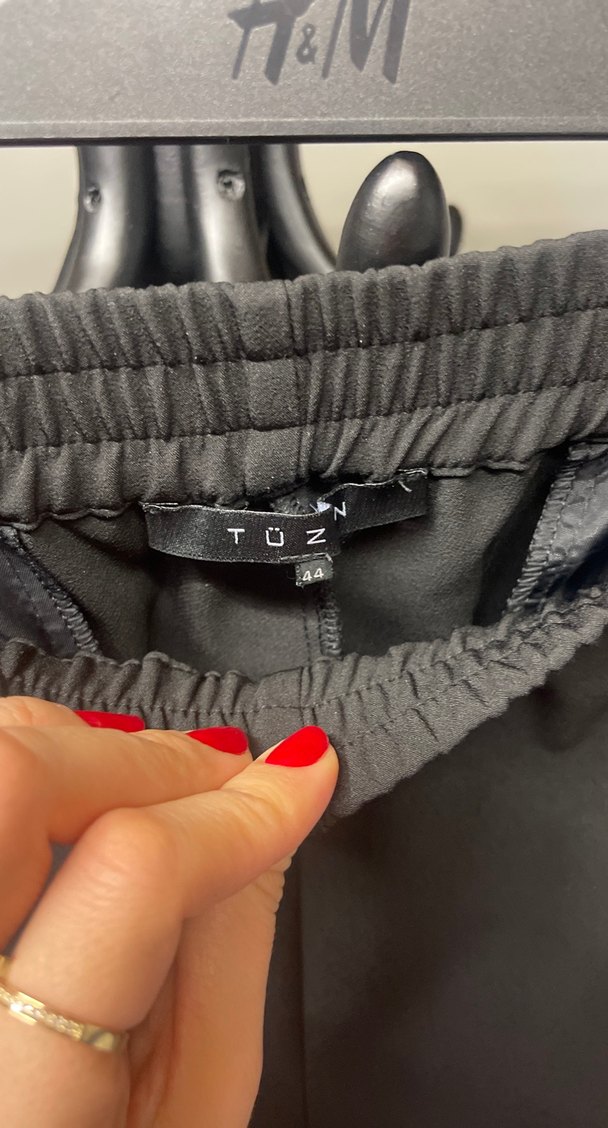 Gri Midi Kumaş Kadın Pantolon - Görsel 2