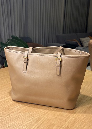 Beden Michael Kors Bej Deri Kadın Çanta