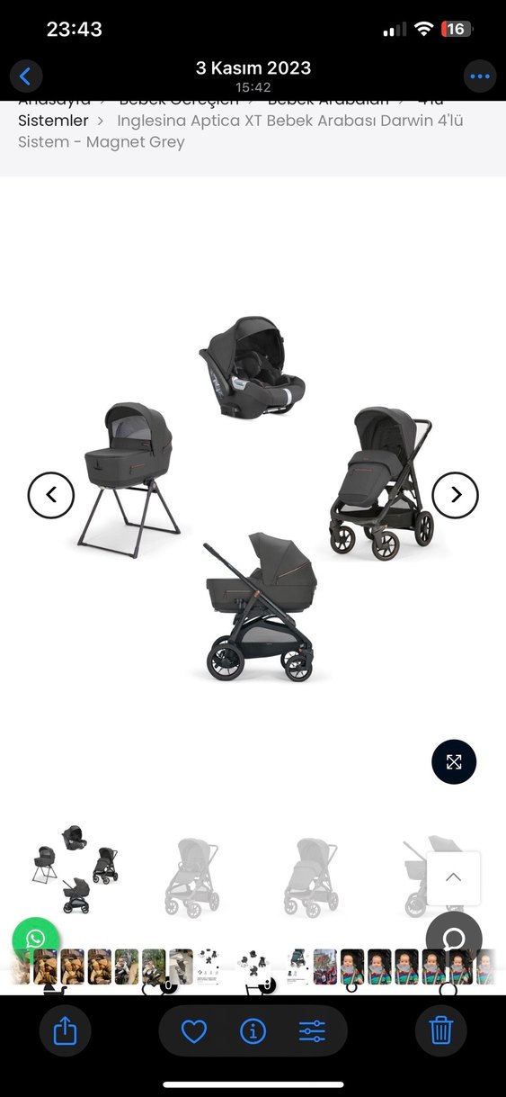Gri Bebek Arabası - Görsel 4