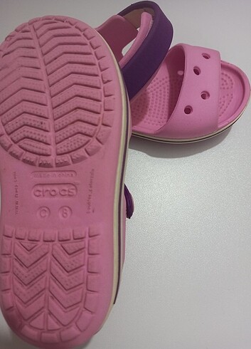 24 Beden pembe Renk cocuk crocs sandalet
