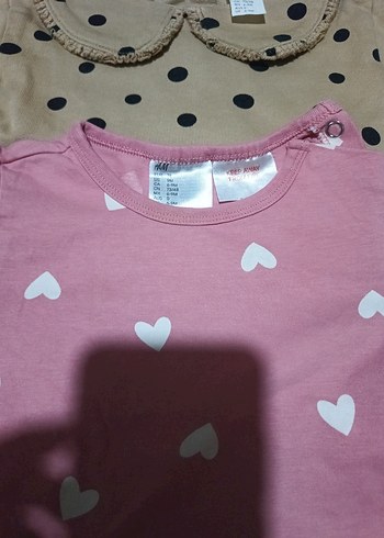 Kız Çocuk Pembe Uzun Kollu Baskılı Pamuklu Tişört - Görsel 3