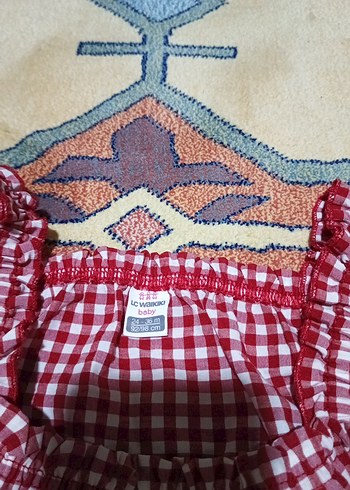 Kırmızı Nakışlı Kolsuz Kız Elbisesi - Görsel 5