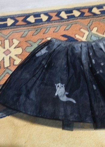 Kız Çocuk Siyah Renkli Tül Etek - Görsel 2