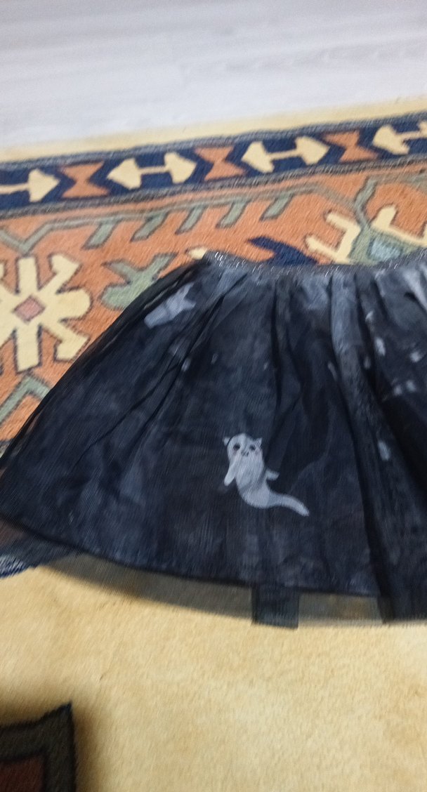 Kız Çocuk Siyah Renkli Tül Etek - Görsel 2