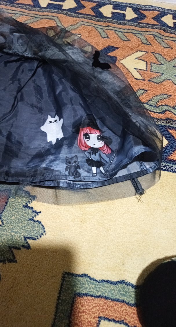 Kız Çocuk Siyah Renkli Tül Etek - Görsel 4