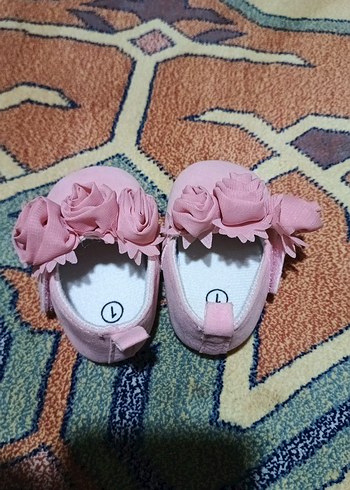 Kız Bebek Pembe Fırfırlı İlk Adım Ayakkabısı - Görsel 4