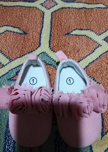 Kız Bebek Pembe Fırfırlı İlk Adım Ayakkabısı - Görsel 2