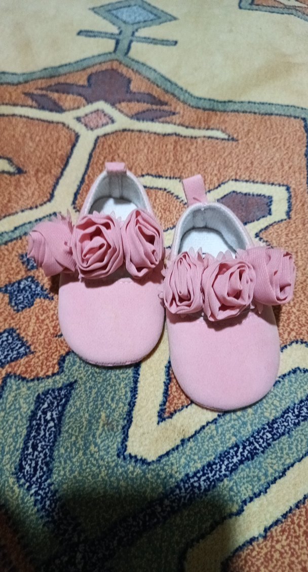 Kız Bebek Pembe Fırfırlı İlk Adım Ayakkabısı - Görsel 5