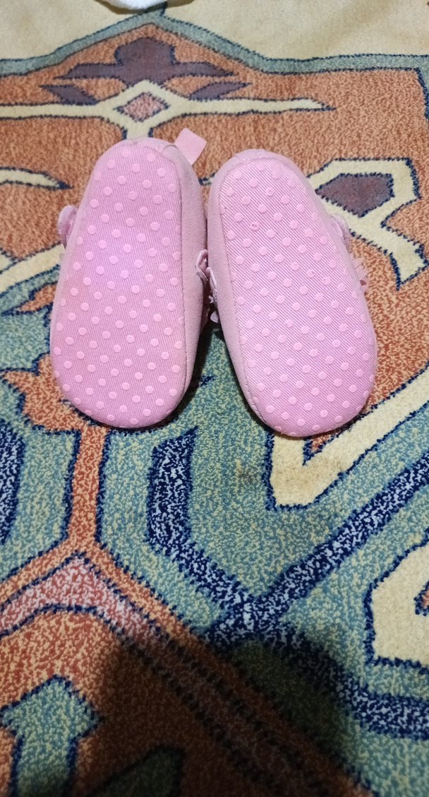 Kız Bebek Pembe Fırfırlı İlk Adım Ayakkabısı - Görsel 3