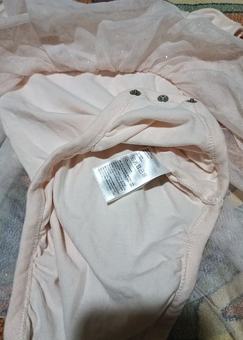 Kız Çocuk Beyaz Pamuklu Kısa Kollu Elbise - Görsel 7