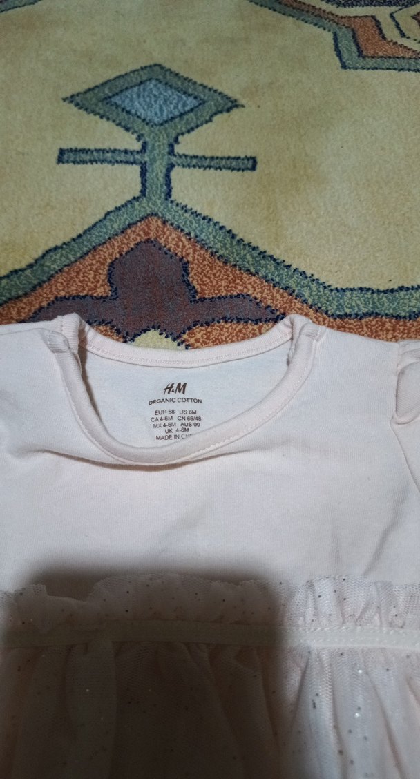 Kız Çocuk Beyaz Pamuklu Kısa Kollu Elbise - Görsel 3