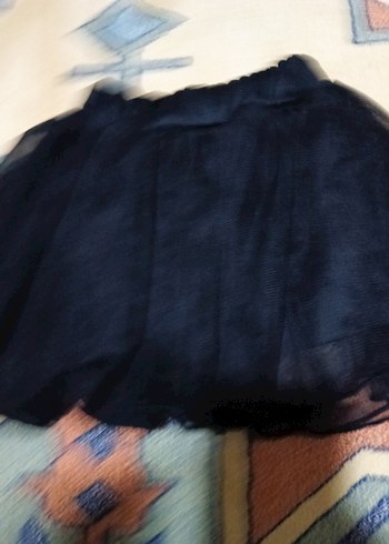 Kız Çocuk Siyah Nakışlı Dantel Etek - Görsel 5