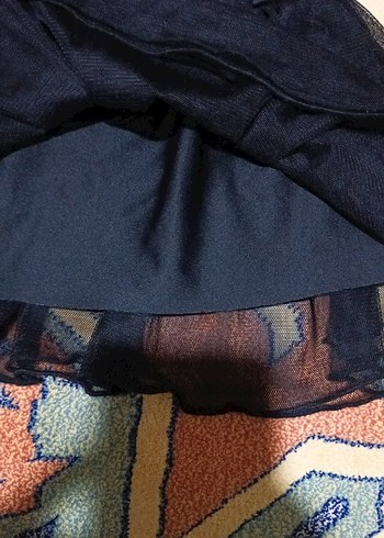 Kız Çocuk Siyah Nakışlı Dantel Etek - Görsel 6