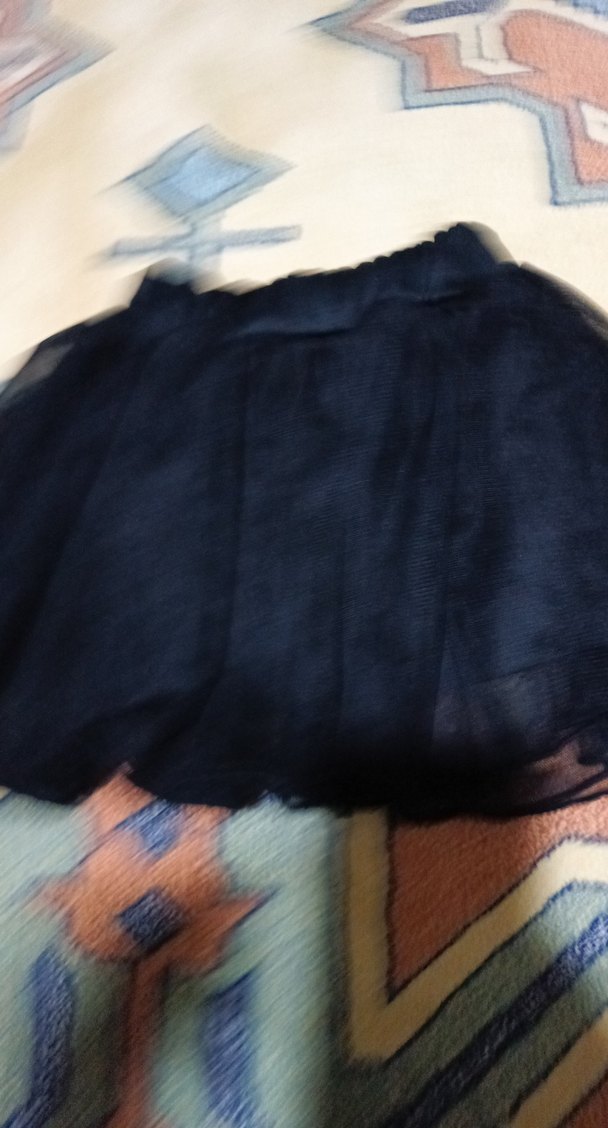 Kız Çocuk Siyah Nakışlı Dantel Etek - Görsel 5