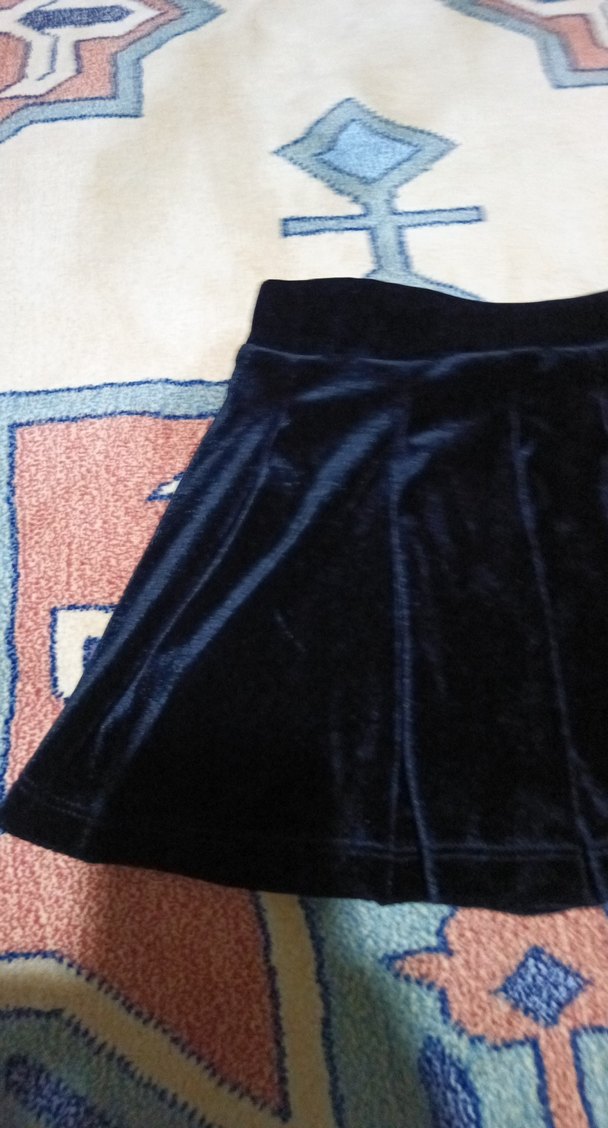 siyah Pileli Mini Etek - Görsel 3