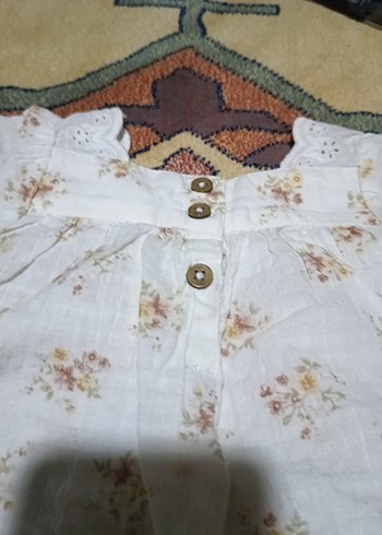 Kız Çocuk Beyaz Keten Bohem Elbise - Görsel 4